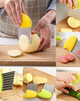 Stainless Steel Potato Crinkle Cut Slicer